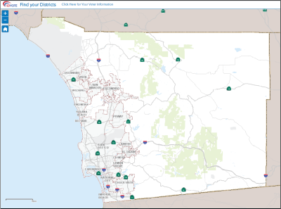 Mapa en la Web para Encontrar sus Distritos 