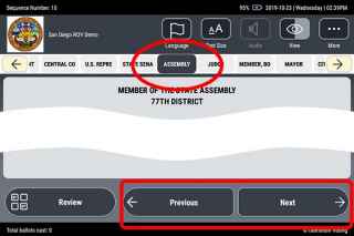 4. Navigate Ballot