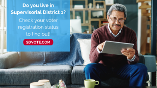 Do you live in Supervisorial District 1? Check your voter registration status to find out!