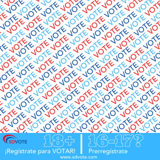 18 Registrate para votar - 16-17 Prerregister 