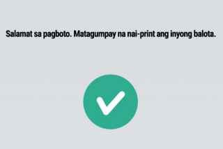 8. Kunin ang Inyong Papel na Balota mula sa Printer