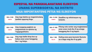 Special primary election first supervisorial district important dates.