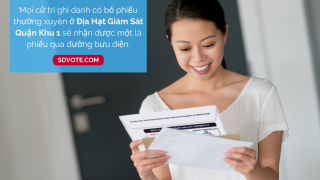 Every active registered voter in Supervisorial District 1 will receive a ballot in the mail. 